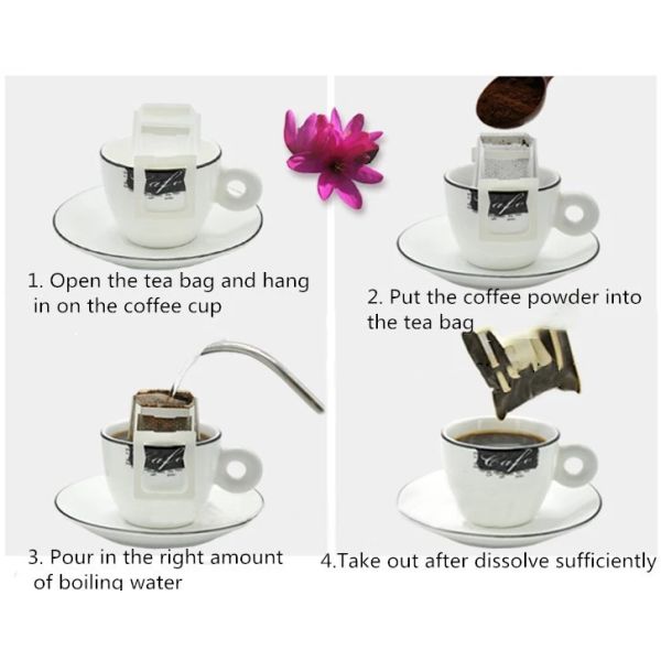 Цедильные мешки кофе потека Нонвовен