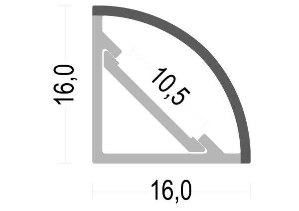 KA6 25*13mm RGB ip65 conduziu a extrusão de alumínio da tira para o banheiro