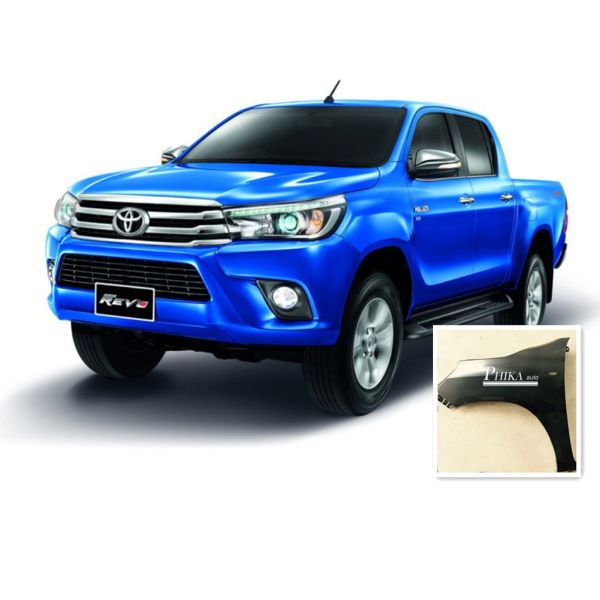 Japanese Toyota Hilux Revo Pickup Body Parts Balck Grey Car Fender Lamp Hole