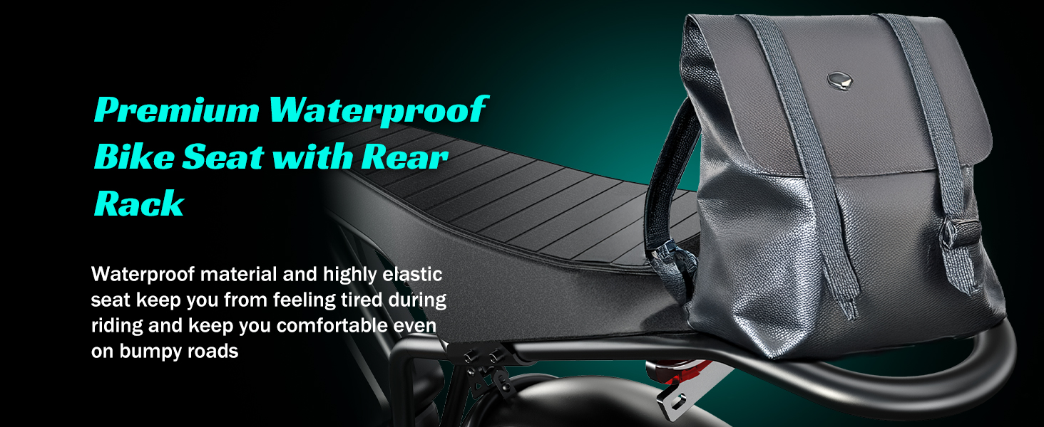 20''*4.0 1500W Sport Electric Bike Rear Hub Motor 48V Moped-style Fat Tire Bike 7-Speed Dual Suspension 15AH Lithium Battery