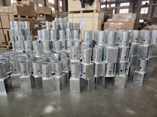 Q355B New Construction Caps For 1 1/2 Round Corner Square Shaft Piles