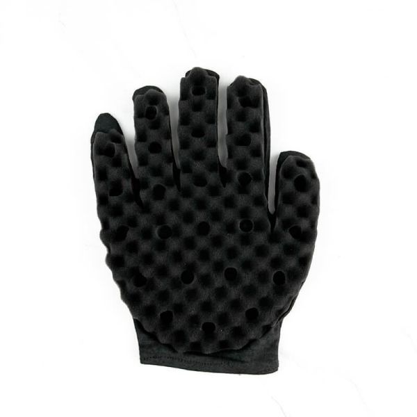ODM Twist Sponge Glove Hair Sponge Glove With Holes For Natural Curls And Dreads
