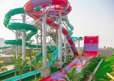 Waterslide adulto do Bumerangue da fibra de vidro da corrediça de Aqua Park Huge Outdoor Water