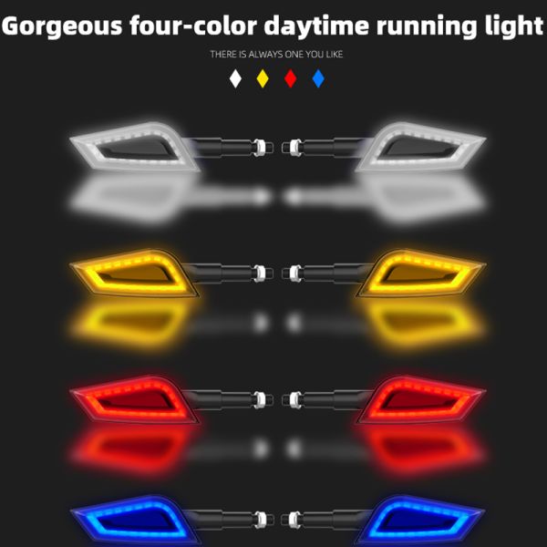 6500k Light Temperature Motorcycle LED Turn Signal Indicator Light for DC12V Scooters