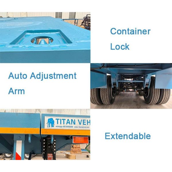 TITAN Tri Axle Telescopic Trailer |  24MExtendable Flatbed Trailer for Sale