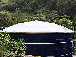 Сплавленное стекло - - - стальной танк для аграрного проекта водоочистки в эквадоре