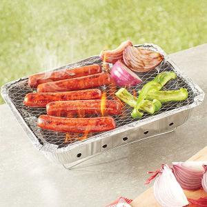Outdoor Mini portátil Grill de carvão instantâneo de uma só vez Ferramenta de