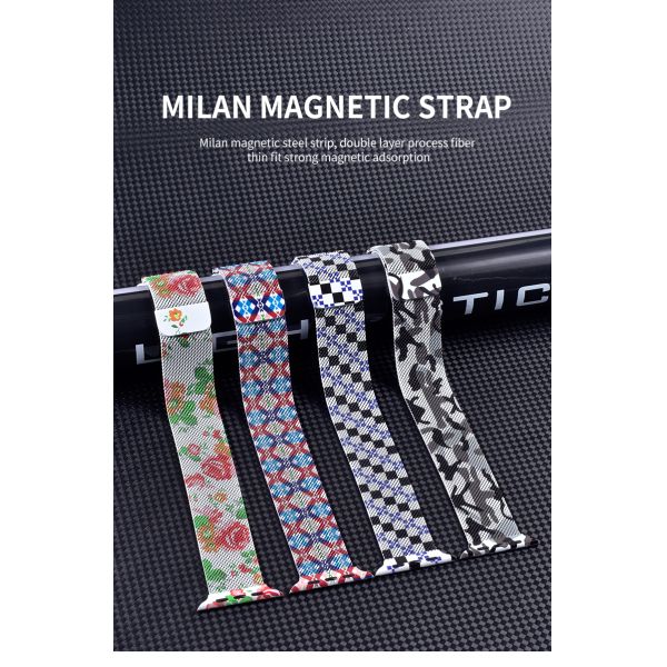 Milanese Magnetic Clasp Single-piece Stainless Steel Watch Strap