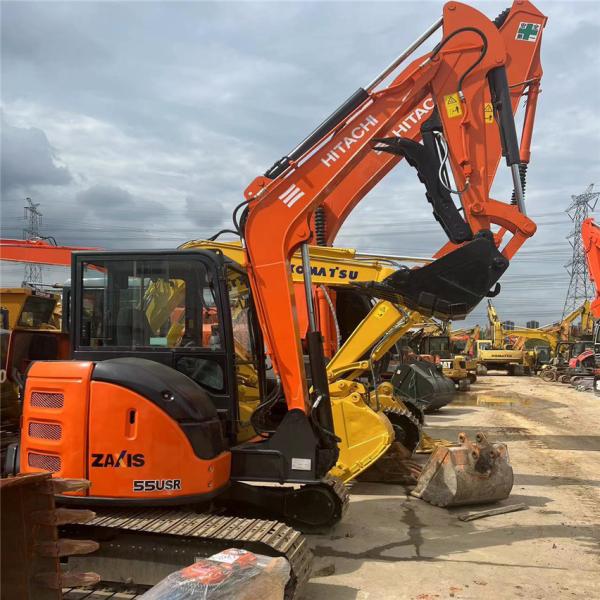 Excavadora de tipo de rastreador Hitachi ZX 55 -8 Com balde de retroescavadeira de 0,15 M3
