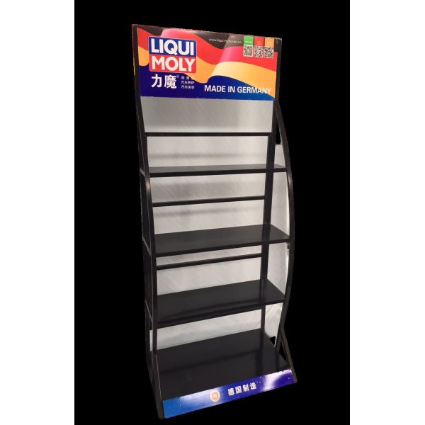 Customized Display Holder auto metal engine oil display racks  Mobil one engine oil display rack storage stand rack