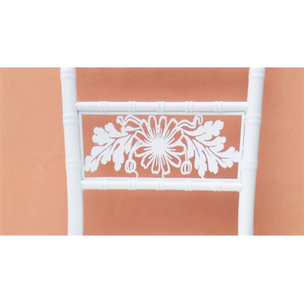 Metal White Chiavari Chairs , Wedding Ceremony Chairs For Party Event