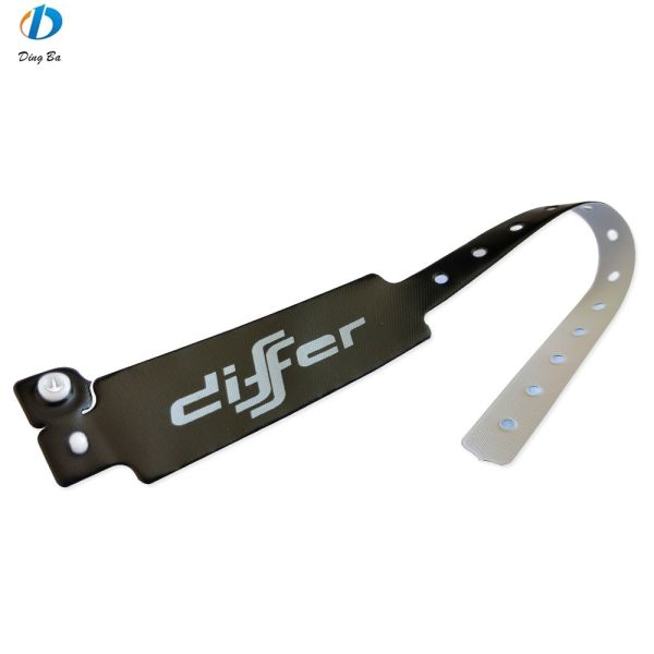 Custom Wristband as Request Black Soft PVC Wristbands with Custom Printing Artwork