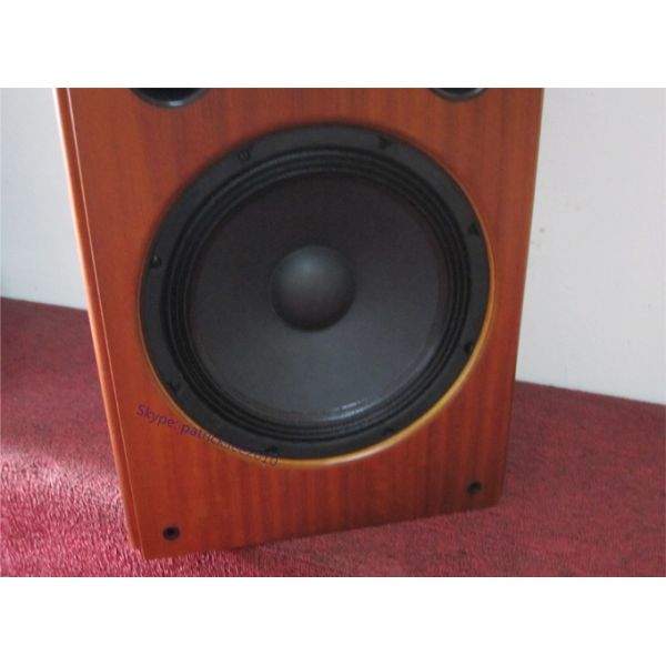 Best Sound Quality Wooden Finished Bookself Audio Speaker With Cover For Cinema Room
