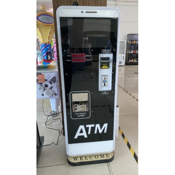 ATM Cash  Automatic Coin Change Machine Money Changer 17 Inch LED Token Coin Exchange Machines