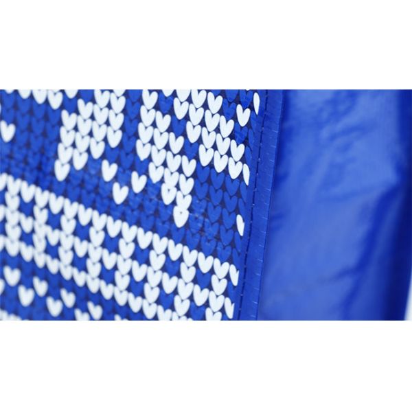 Обращанный сплетенный полипропилен кладет голубое 145Gsm в мешки прокатанное для супермаркета