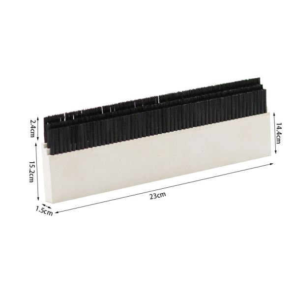 Customized Flat Lath Strip Wire Row Brush Nylon PP Plastic Plate Brush