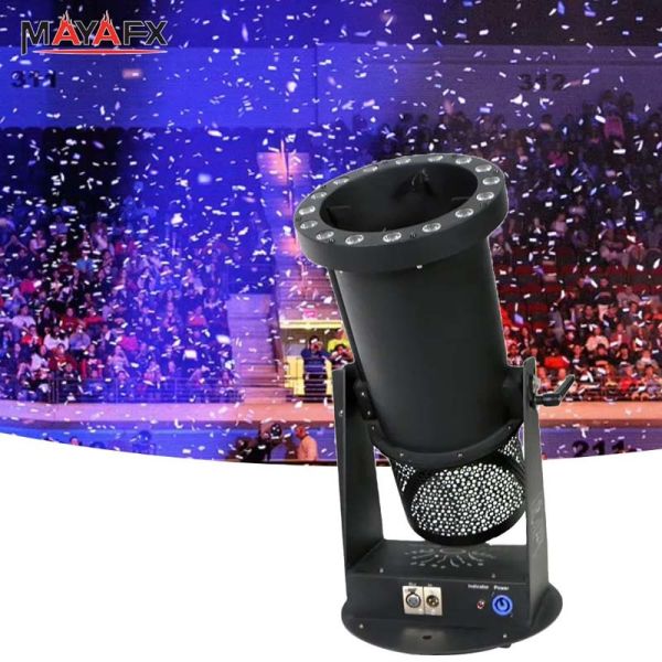 800W Motor Confetti Blower with DMX512 Compatibility for 8m High Projection and Stage Effects