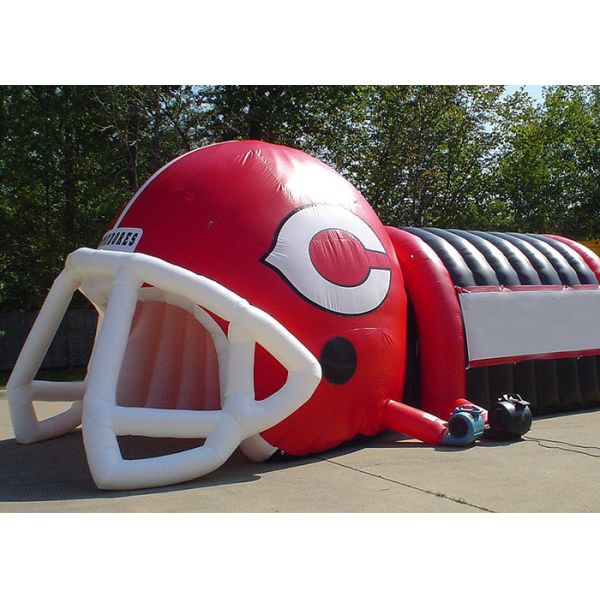 Пурпуровый раздувной тоннель футбола игр спортов для случая/рекламы