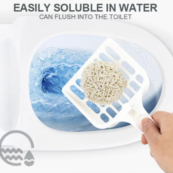 Multiple Flavors Tofu Litter Easy Scooping OEM All Natural Clumping Cat Litter