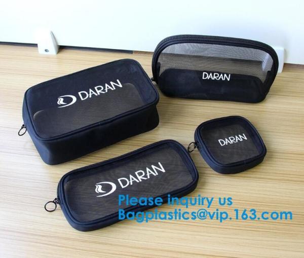 Portable Hanging Waterproof Beauty Makeup Bag Multi Function Travel Mesh Cosmetic Bag, Makeup Bags