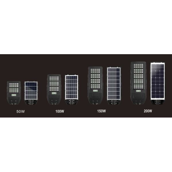 Gefolly 200W Outdoor Solar Street Lights Commercial Parking Lot Light 6500K Dusk To Dawn
