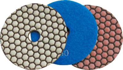 150mm Dry Diamond Polishing Pads For Granite , Concrete , Quartz Stone