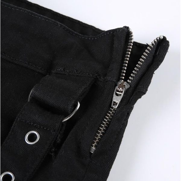 Юбка молнии пряжки юбки d женщин производителя одежды небольшого количества сексуальной плиссированная джинсовой тканью незаконная