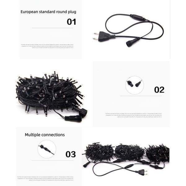 LED Solar String Light With Weather Resistant Shatterproof for Outdoor Garden