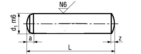 Stainless steel cylindrical pins ⌀15 dowel pins