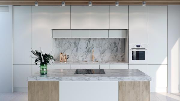 Luxury China Made Modular Kitchen Furniture Modern White Kitchen Cabinets