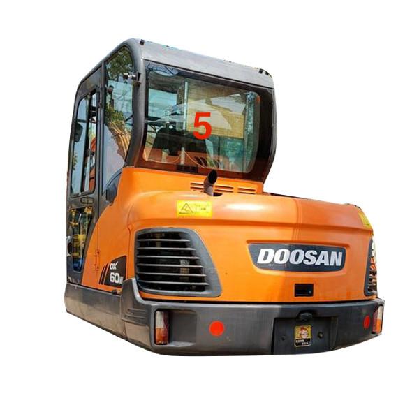 Posição de vidro NO.5 do verso da cabine de máquina da construção de DX55 DOOSAN
