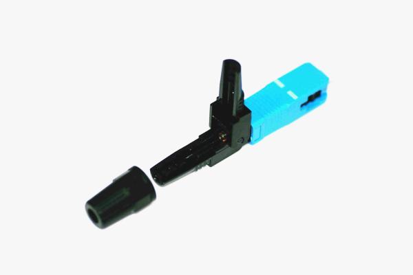 SC UPC Type A Fiber Fast Connector , Pre Polished Sc Fiber Optic Connector
