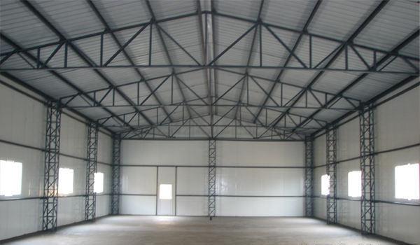 Installation sans tracas de structure en acier avec faisceau d'acier en forme de H