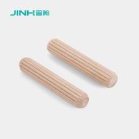 8mm Dried Fluted Wooden Dowel Pins Cabinet Connector For Panel Furniture