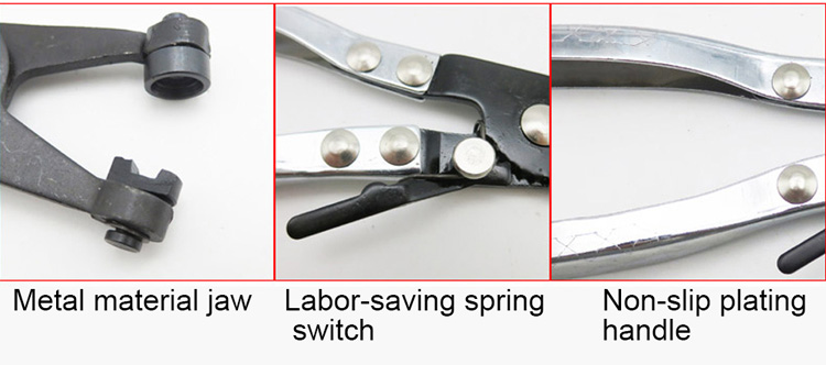 Ручка плоскогубцев зажима для резиновой трубы челюсти шарнирного соединения трубы водопровода 45mm Nonslip покрывая