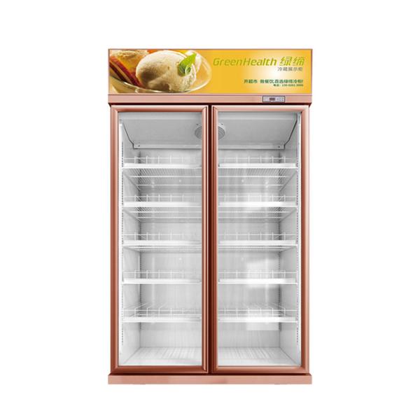 Commercial Double Door Economy Refrigerated Beverage Display Freezer