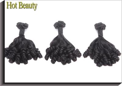 Curled 10'' - 20'' Double Drawn Human Hair / Human Hair Weave Bundles