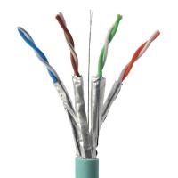 4 pares do cabo Al Foil Shielded Network Cable de 23awg CAT6A CAT7 CAT8 1000ft 305m