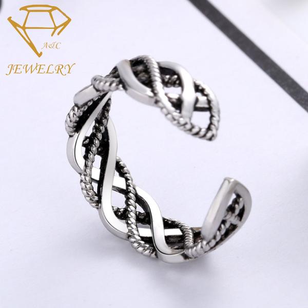 Antique Silver Plating 925 Sterling Silver Engagement Ring For Men