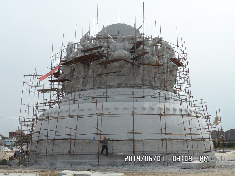 Drum sculpture for city center