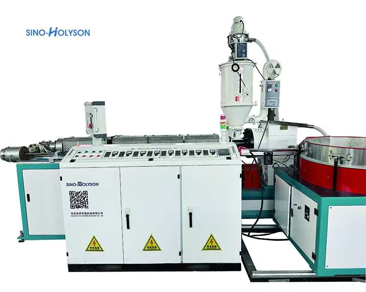 Sinohs Round Inlaid Drip Irrigation Pipe Making Machine / Drip Irrigation Pipe Extruder Machine