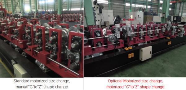 Automatic Building Material C U Z Steel Purlin Profile Roll Forming Machine