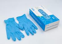 Gants jetables de nitriles d'examen libre Non-médical bleu de poudre