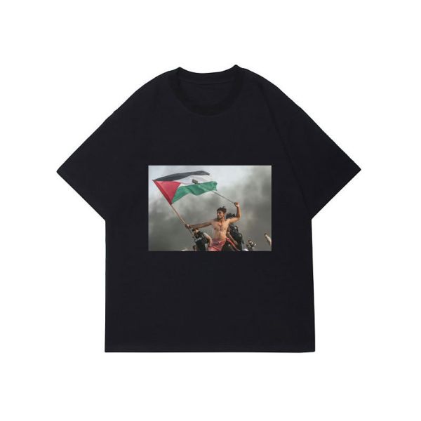 Custom Cotton Graphic Tshirts For Men Printed With Pattern Anti-pilling