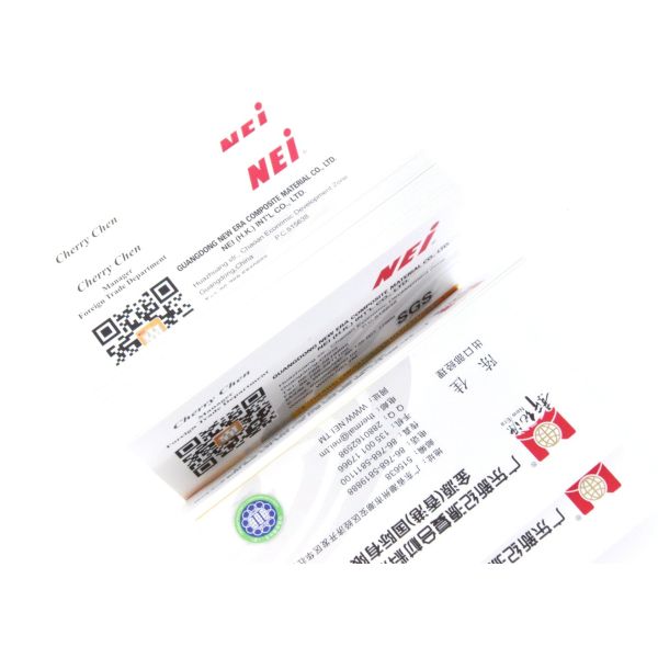 Канцелярские принадлежности/карточки имени текстурировали выбивая фильм толщина 55 микронов