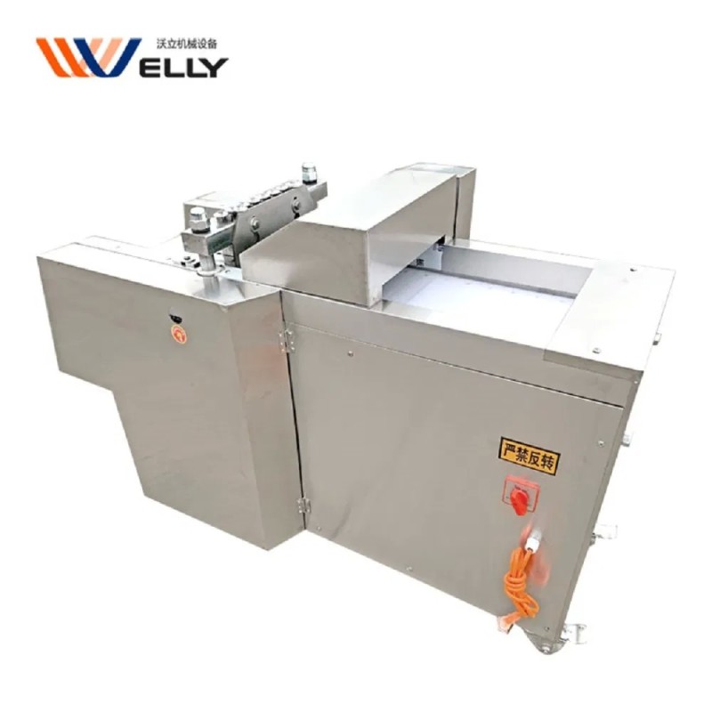 High Capacity Duck Neck Beef Cube Cutting Machine Frozen Pork Meat Dicer Electric Big Fish Bone Cutting Machine