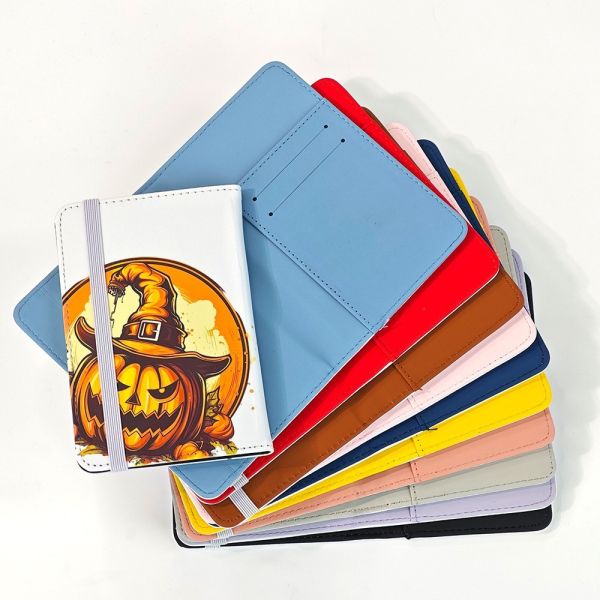 Custom Full Image Printing Colorful Sublimation Blank Leather Passport Cover And ID Card Holder
