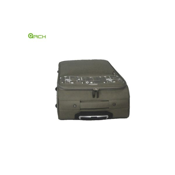 Polyester Travel Suitcase Soft Sided Luggage with in Line Skate Wheels