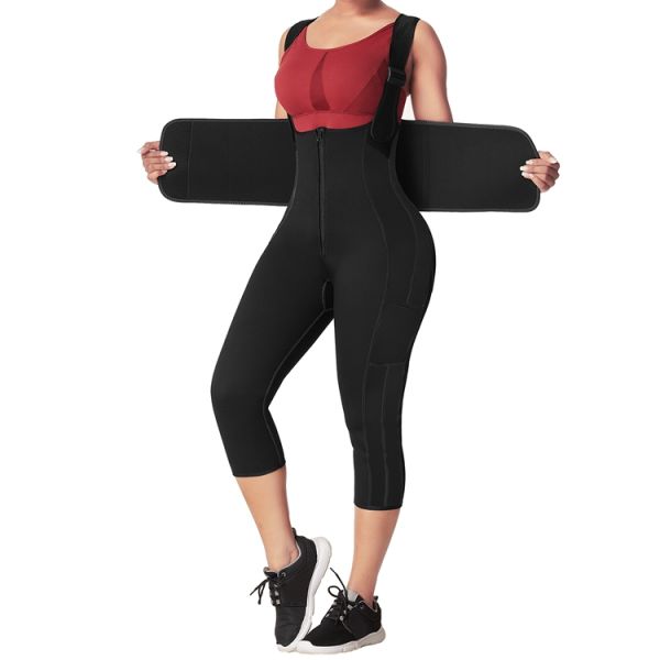 High Waist Fitness Leggings Bodysuits for Women Custom Logo Slim Shapers by HEXIN 2021