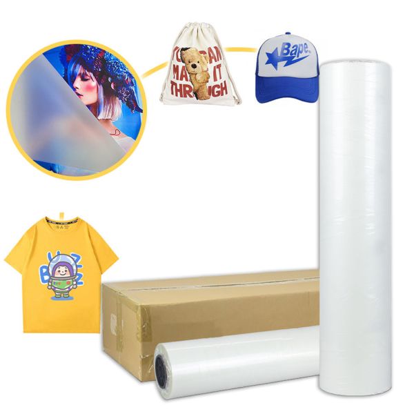 30cm 60cm dtf pet film sheet roll for dtf printer for printing t-shirt uniforms